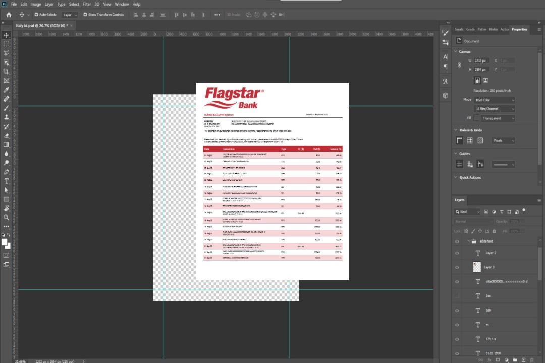 Modèle Word et PDF de relevé de compte de l'organisation Flagstar Bank template Modèle Word et PDF de relevé de compte de l'organisation Flagstar Bank template